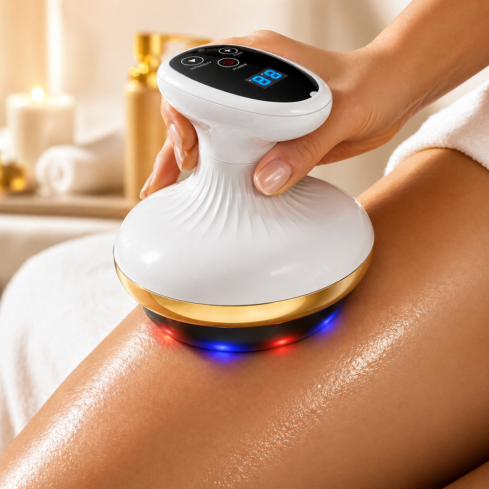 Masseur chauffant à ventouses anti cellulite